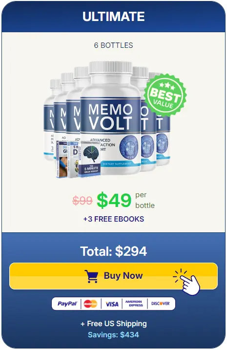 MemoVolt 6 Bottle Price